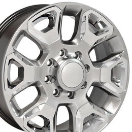 DG66 20x8 Hyper Silver with Chrome WHEELS