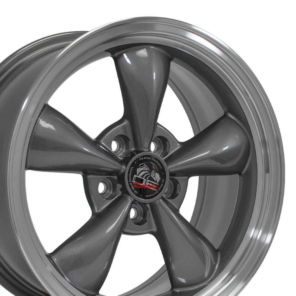 FR01 17x8 Anthracite with Machined Lip WHEELS