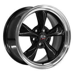 FR01 17x8 Black with Machined Lip WHEELS