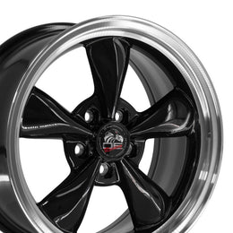 FR01 17x8 Black with Machined Lip WHEELS