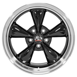 FR01 17x9 Black with Machined Lip WHEELS