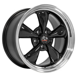 FR01 17x9 Black with Machined Lip WHEELS