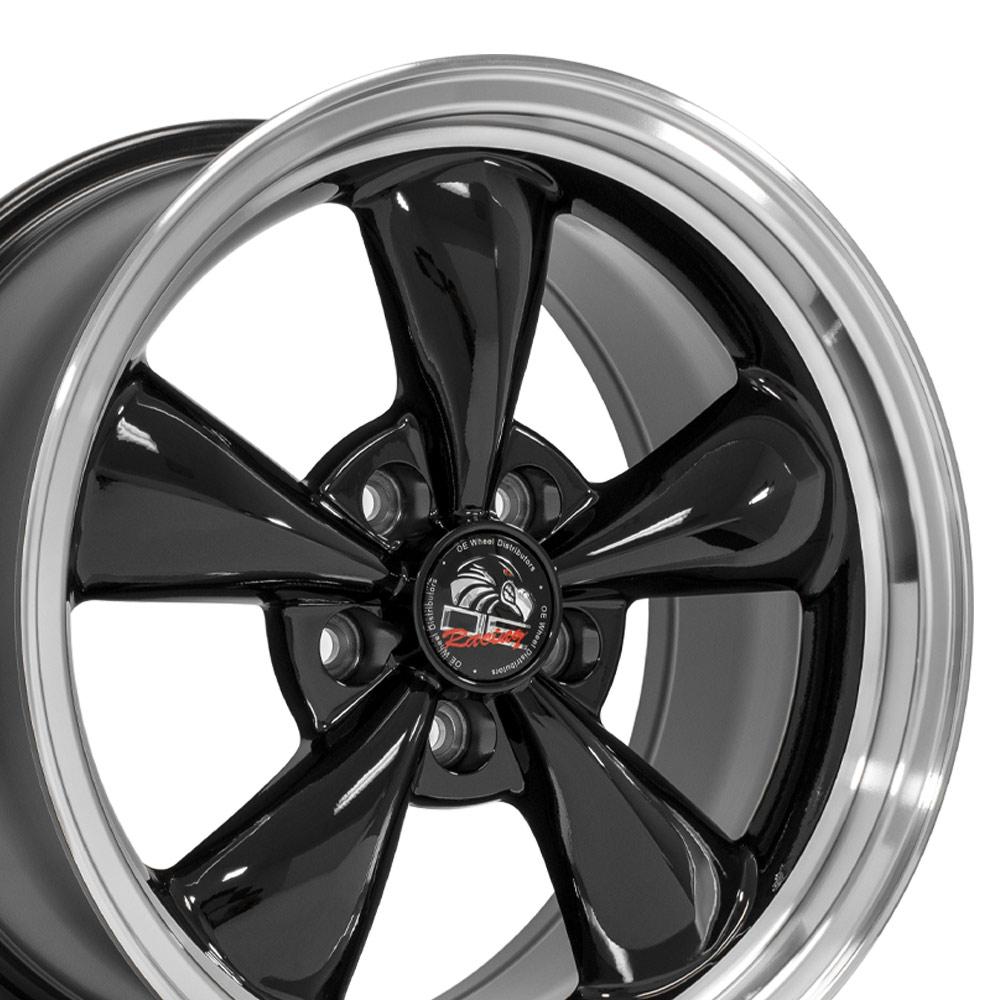 FR01 17x9 Black with Machined Lip WHEELS