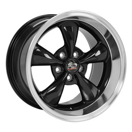 FR01 17x10.5 Black with Machined Lip WHEELS