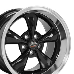 FR01 17x10.5 Black with Machined Lip WHEELS
