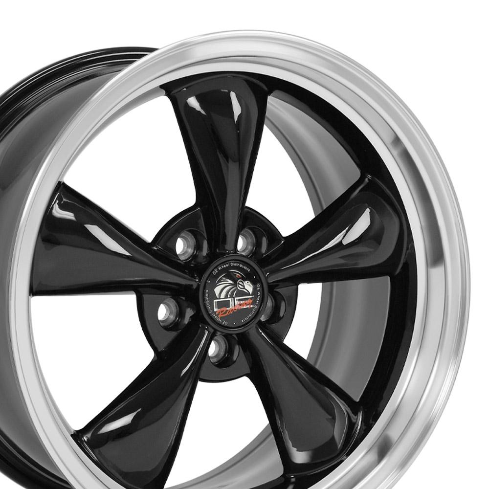 FR01 18x9 Black with Machined Lip WHEELS
