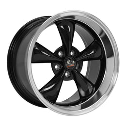 FR01 18x10 Black with Machined Lip WHEELS
