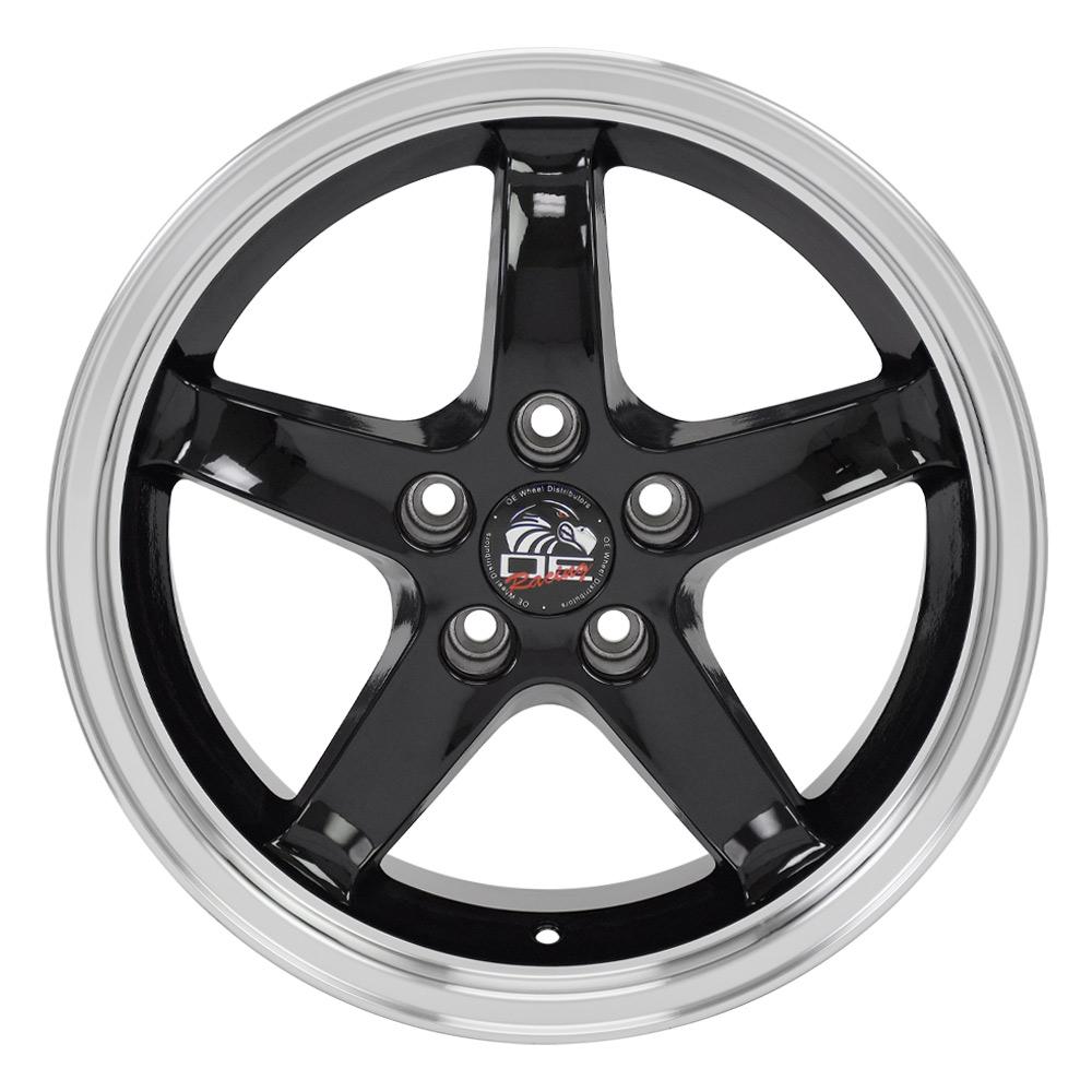 17" Replica FR04 fits Ford Mustang Cobra Black