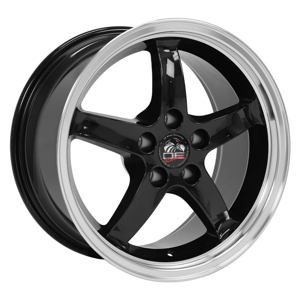 17" Replica FR04 fits Ford Mustang Cobra Black