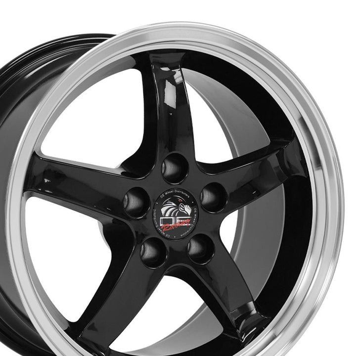 17" Replica FR04 fits Ford Mustang Cobra Black