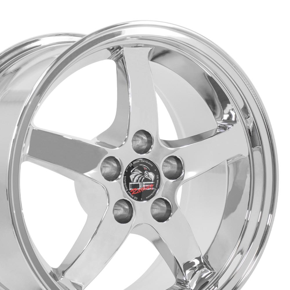 17" Replica FR04 fits Ford Mustang Cobra Chrome