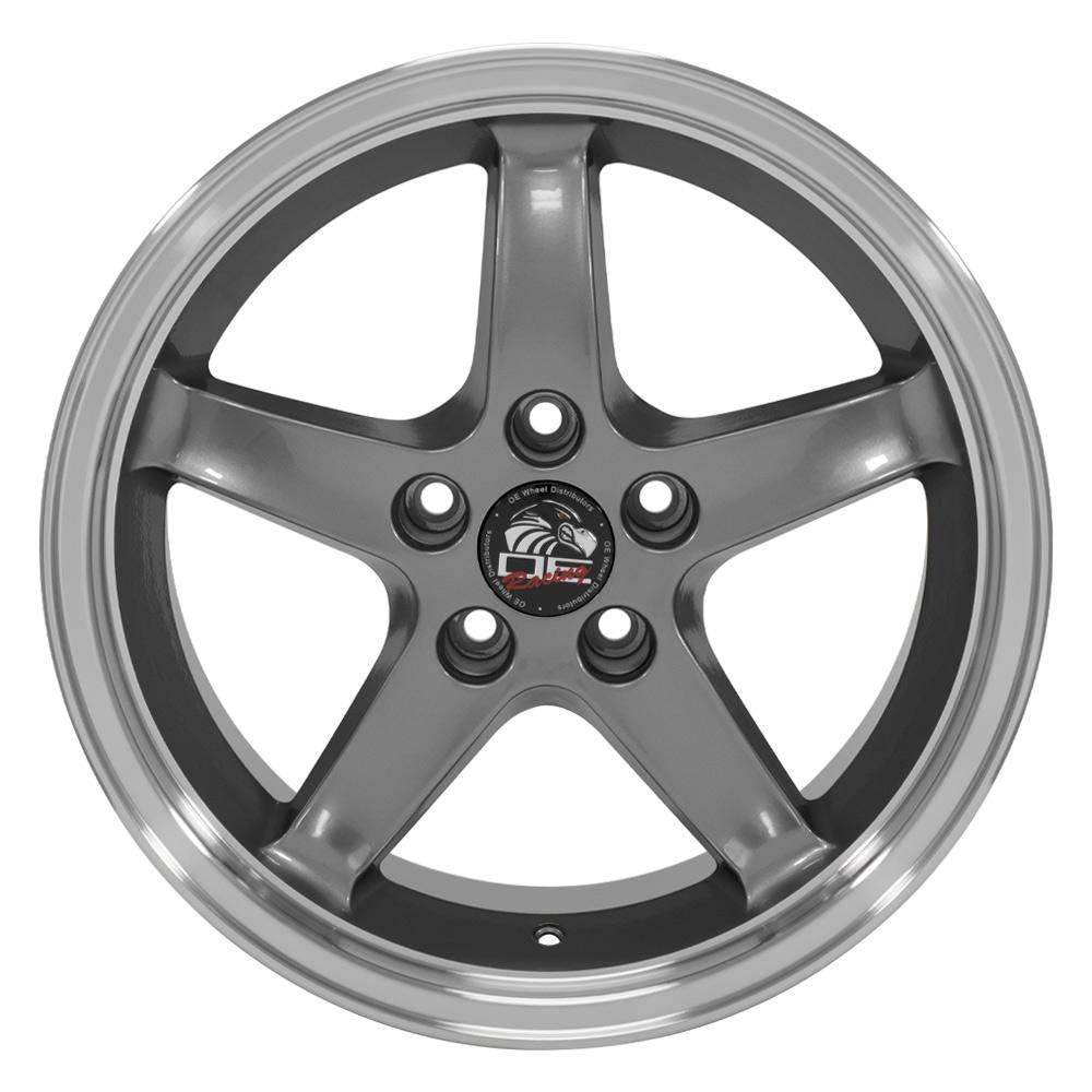 17" Replica FR04 fits Ford Mustang Cobra Gunmetal