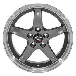 FR04 17x9 Gunmetal with Machined Lip WHEELS