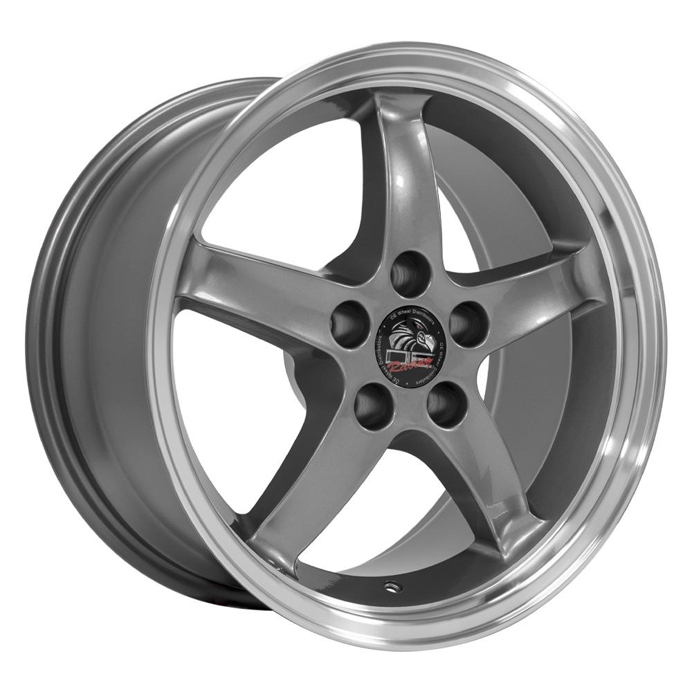 17" Replica FR04 fits Ford Mustang Cobra Gunmetal