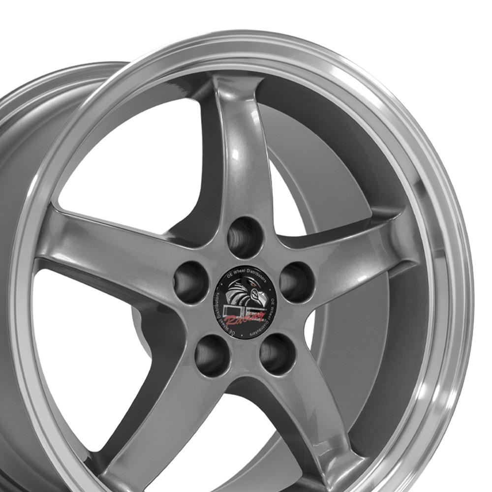 17" Replica FR04 fits Ford Mustang Cobra Gunmetal
