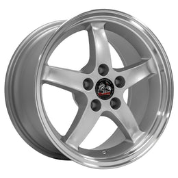 FR04 17x9 Silver with Machined Lip WHEELS