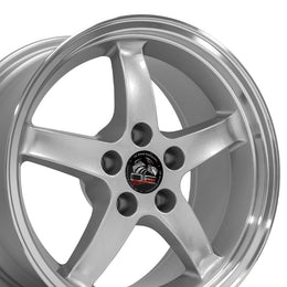 FR04 17x9 Silver with Machined Lip WHEELS