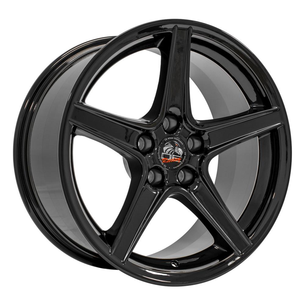 18" Replica FR06B fits Ford Mustang Saleen Black