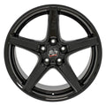 18" Replica FR06B fits Ford Mustang Saleen Black
