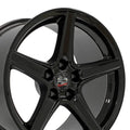 18" Replica FR06B fits Ford Mustang Saleen Black