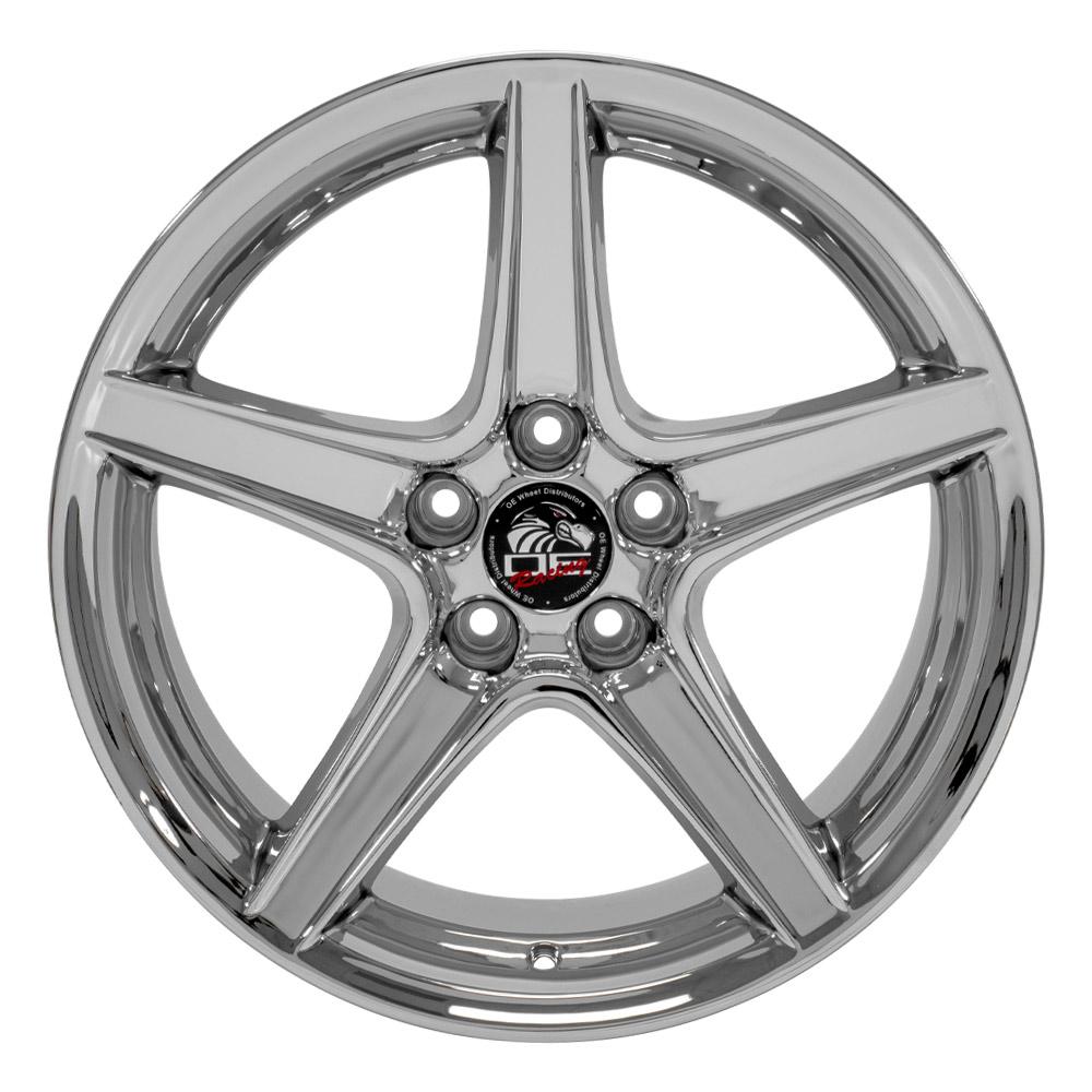 18" Replica FR06B fits Ford Mustang Saleen Chrome