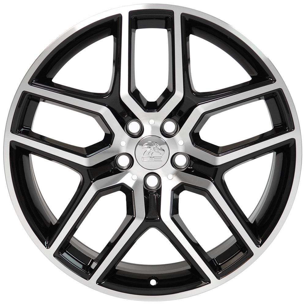 20" Replica FR73 fits Ford Explorer Black Mach'd