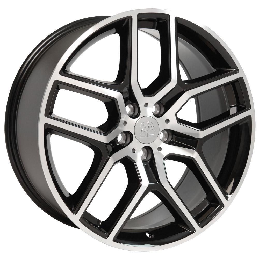 20" Replica FR73 fits Ford Explorer Black Mach'd