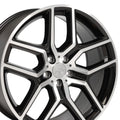 20" Replica FR73 fits Ford Explorer Black Mach'd