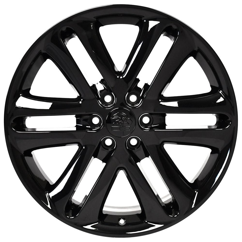 22" Replica FR76 fits Ford F150 Gloss Black