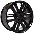 22" Replica FR76 fits Ford F150 Gloss Black