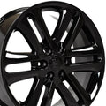 22" Replica FR76 fits Ford F150 Gloss Black