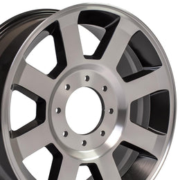 FR78 20x8 Satin Black Machined WHEELS