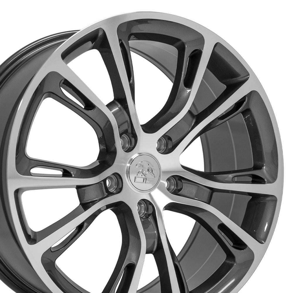 20" Replica JP16 fits Jeep Grand Cherokee Gunmetal Mach'd