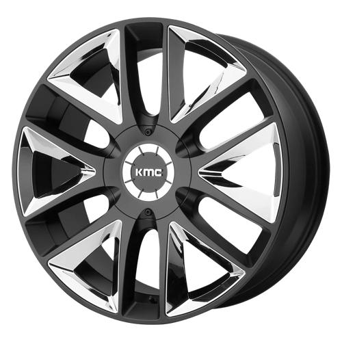 KMC - KM710 22X9.5 6X135/5.5 S-BLK CHR INS 30M