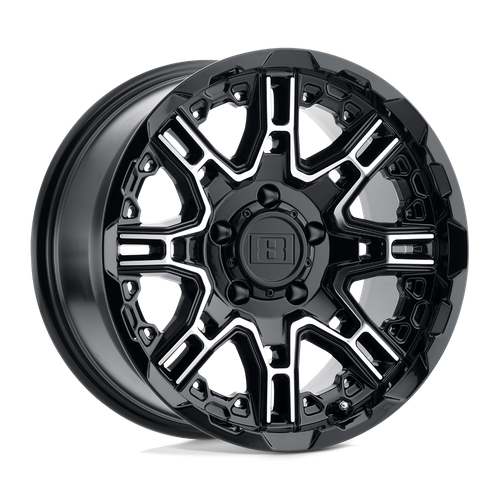 Level 8 - LE SLINGSHOT 17X8.5 5X127 -10 71 G-BK MC
