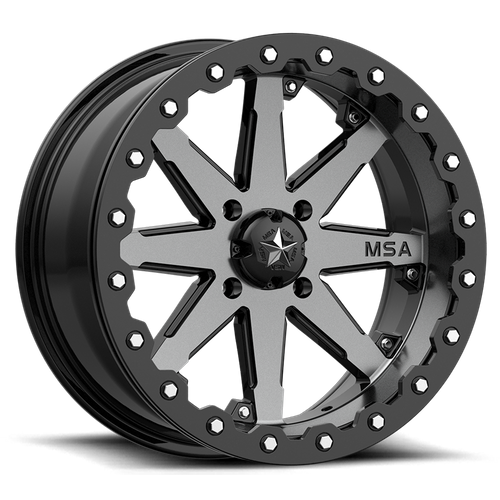 MSA Offroad Wheels - LOK UTV 15X7 4X156 CHARCOAL TINT 00MM