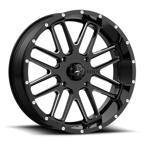 MSA Offroad Wheels - BANDIT UTV 22X7 4X156 G-BLK MILL 00MM