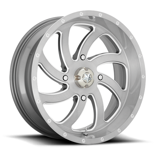MSA Offroad Wheels - SWITCH UTV 22X7 4X137 BRSH-TITNM 00MM