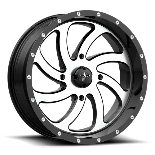 MSA Offroad Wheels - SWITCH UTV 18X7 4X156 MACH G-BLK 00MM