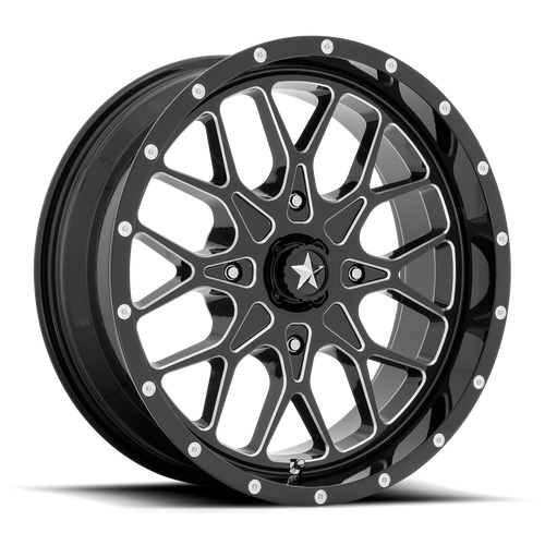 MSA Offroad Wheels - PORTAL UTV 18X7 4X137 112 G-BLK-MILL +0