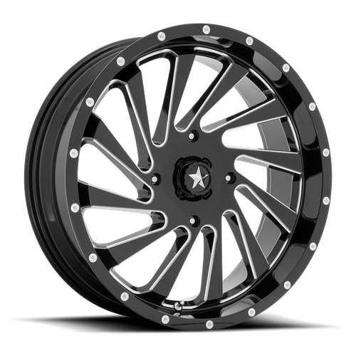 MSA Offroad Wheels - BLADE UTV 20X7 4X137 112 G-BLK-MILL +0
