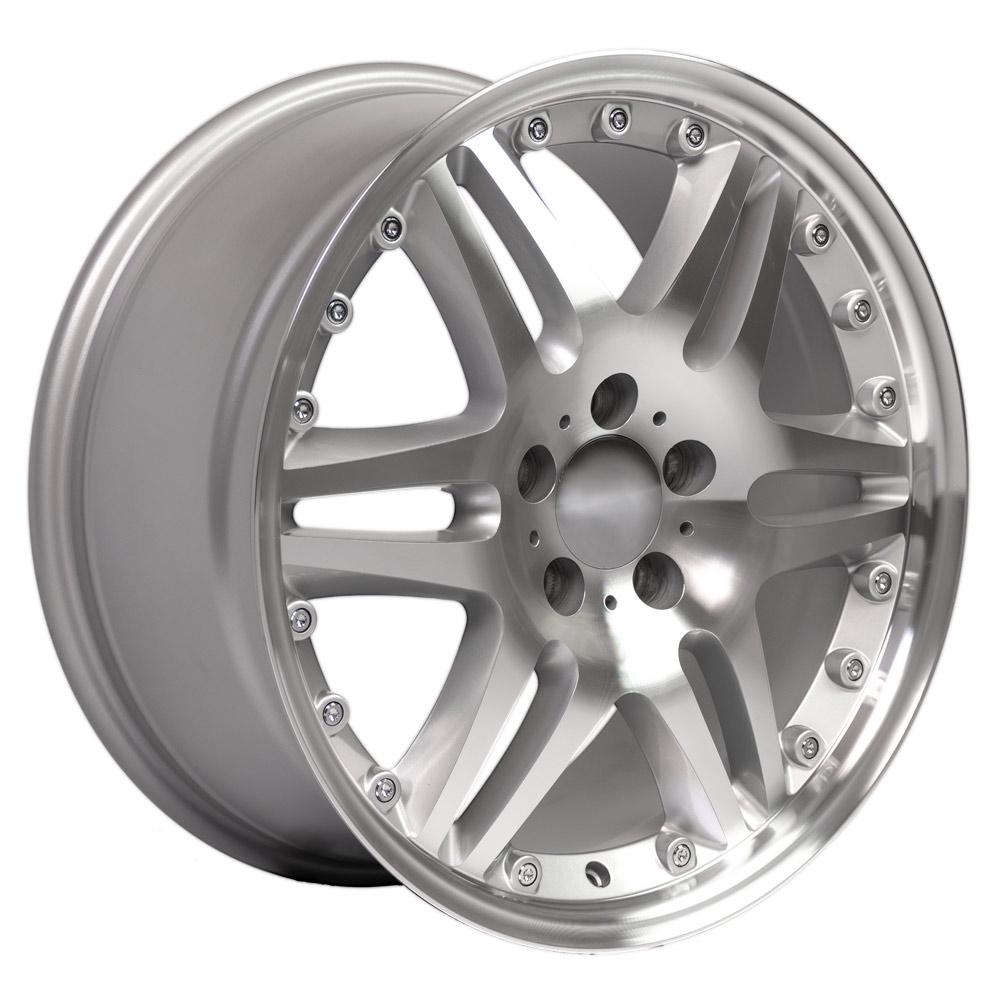 18" Replica MB09 fits Mercedes Benz C Class Silver