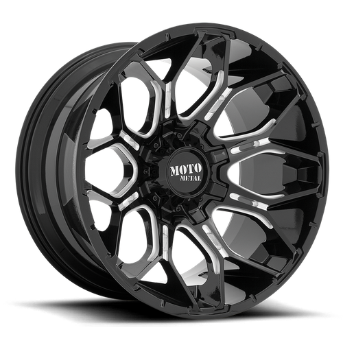 Moto Metal - MO808 20X9 8X170 G-BLK MILL 00MM