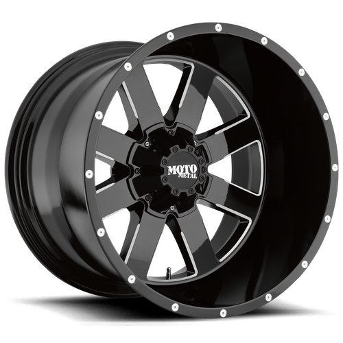 Moto Metal - MO962 17X10 8X6.5 G-BLK MILL -24MM