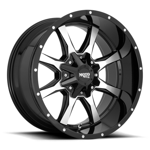 Moto Metal - MO970 20X12 6X135/5.5 MACH G-BLK -44MM