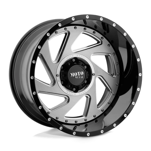 Moto Metal - MO989 20X12 5X5.0 G-BLK MILL BRSH INS-44