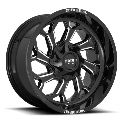 Moto Metal - MO999 20X10 8X6.5 G-BLK MILL -18MM