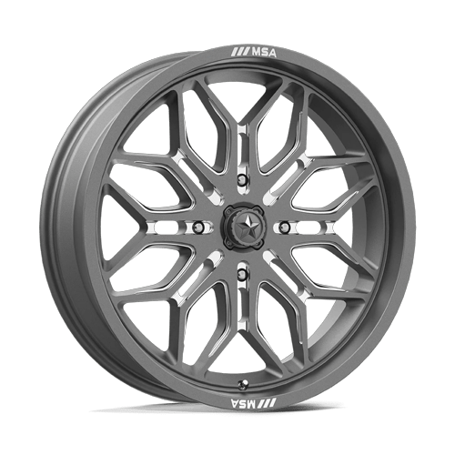 MSA Offroad Wheels - SNIPER UTV 22X7 4X156 115 GNMTL-MILL +10