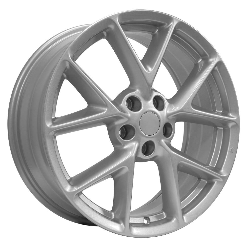 19" Replica Wheel NS20 Fits Nissan Maxima Rim Silver Wheel