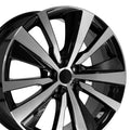 19" Replica NS29 fits Nissan Altima Black Machined